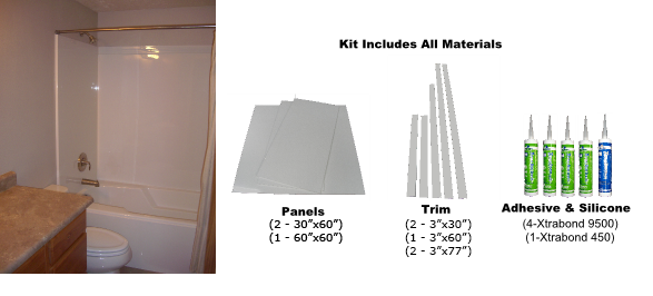 Professional Bathtub Wall Surround Kits, Bathtub Wall Surround Materials